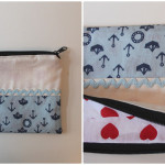 What I Made: maritime Kosmetiktasche