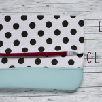 DIY Tutorial Fold Over Clutch mit Kunstleder