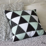 What I Made – Triangle Patchwork Kissenhülle